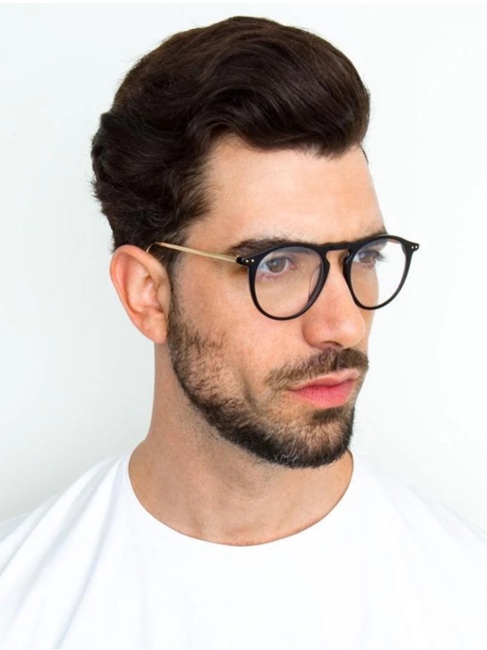 LINDA FARROW Luxury Black Gold Oval Optical Glasses Frame LFL608 C1 NWT - Picture 2 of 14